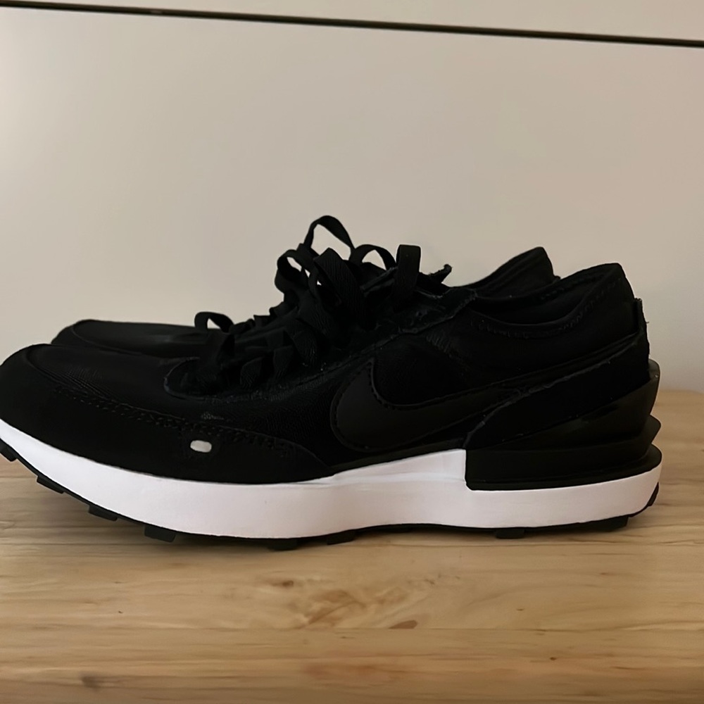 Nike Waffle One Black and White Sneakers